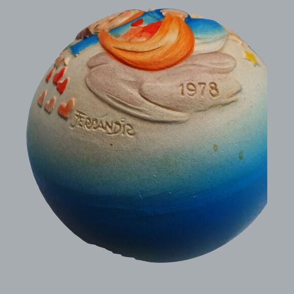 Vintage ANRI Italy Angel Music Box Ornament on Stand AS IS (Music is Sporadic) - Picture 6 of 8